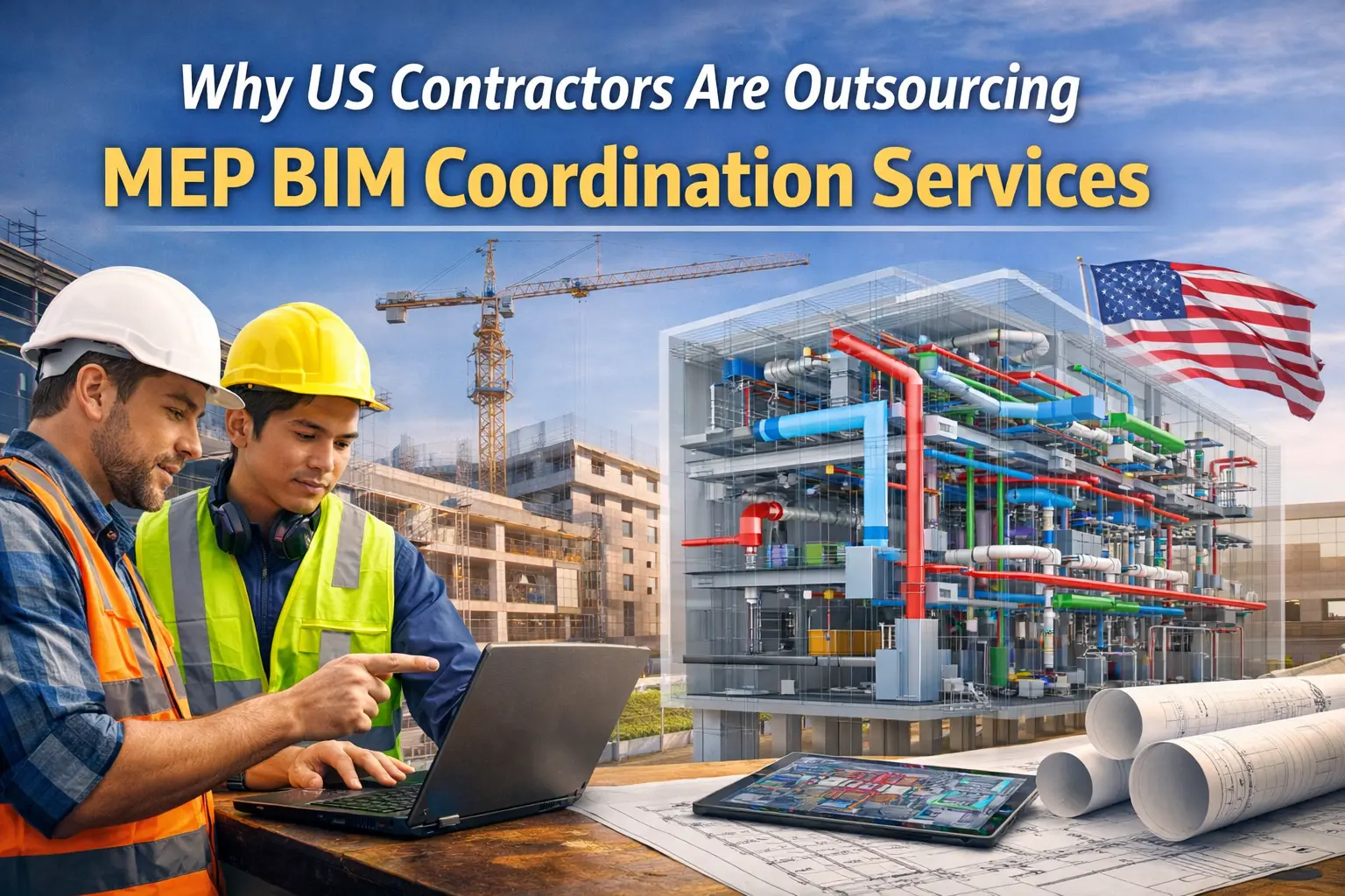 Why US Contractors Are Outsourcing MEP BIM Coordination Services | BuiltinBIM